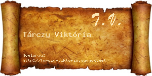 Tárczy Viktória névjegykártya