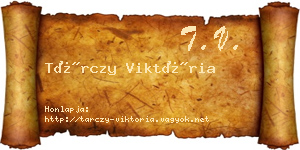 Tárczy Viktória névjegykártya